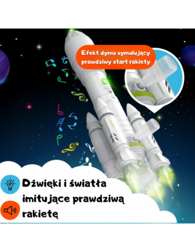 WOOPIE Interaktywna Rakieta Kosmiczna Space Set