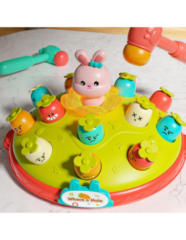 WOOPIE Interaktywna Gra Zręcznościowa Edukacyjna Uderz Młotkiem w Kreta