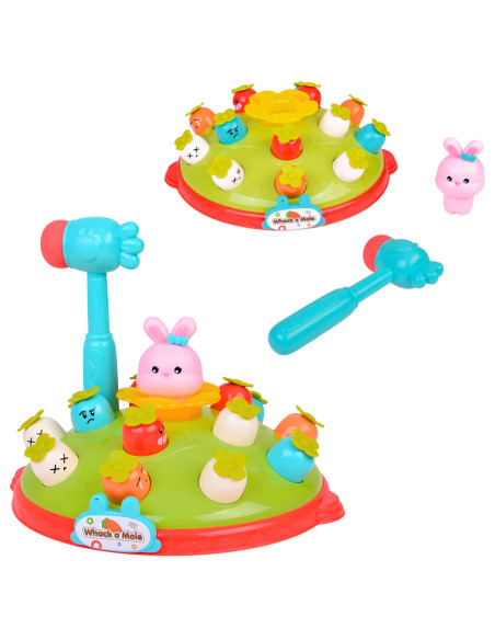 WOOPIE Interaktywna Gra Zręcznościowa Edukacyjna Uderz Młotkiem w Kreta