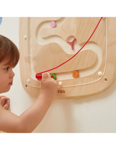 VIGA Drewniana Tablica Manipulacyjna Sensoryczna Przepływ Grawitacyjny