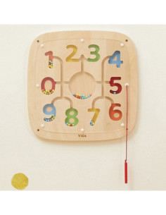 VIGA Drewniana Tablica Manipulacyjna Sensoryczna Nauka Liczenia Sorter 2