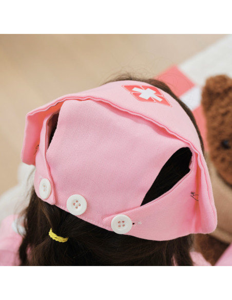 VIGA Strój Mundurek i Kapelusz Małej Pielęgniarki