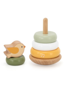 VIGA PolarB Drewniana Piramidka Edukacyjna - Ptaszek 2