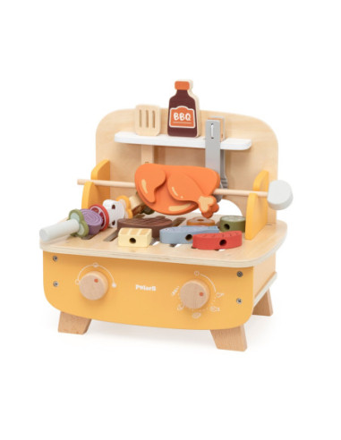 VIGA Drewniany Zestaw do Grillowania BBQ Grill