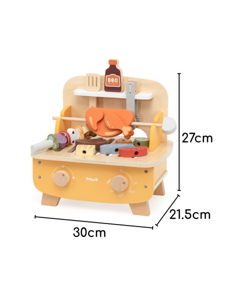 VIGA Drewniany Zestaw do Grillowania BBQ Grill