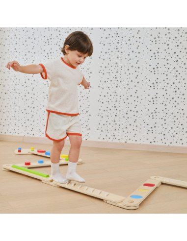 VIGA Drewniana Równoważnia Modułowa Tor Ścieżka Sensoryczna