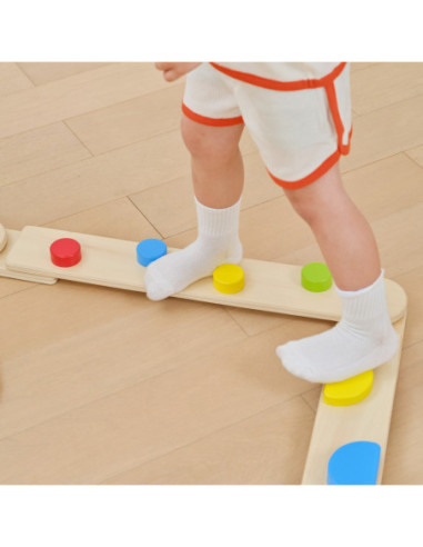 VIGA Drewniana Równoważnia Modułowa Tor Ścieżka Sensoryczna