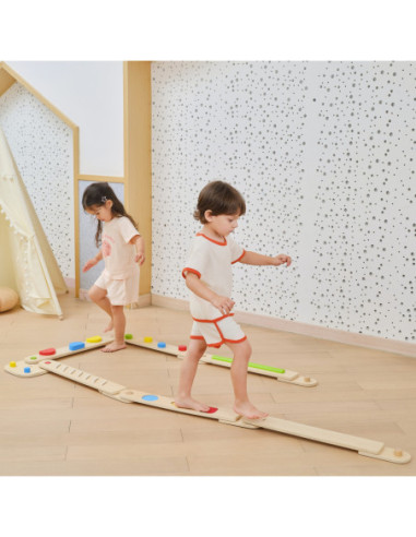 VIGA Drewniana Równoważnia Modułowa Tor Ścieżka Sensoryczna