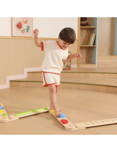 VIGA Drewniana Równoważnia Modułowa Tor Ścieżka Sensoryczna
