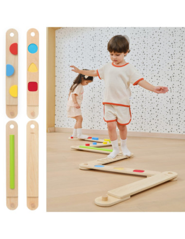VIGA Drewniana Równoważnia Modułowa Tor Ścieżka Sensoryczna