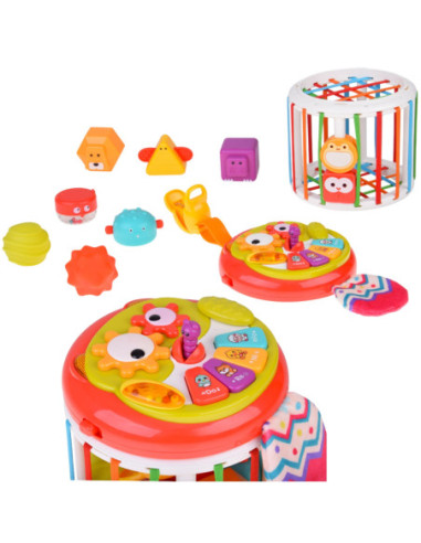 WOOPIE Walec Kostka Sensoryczna Interaktywny Bębenek