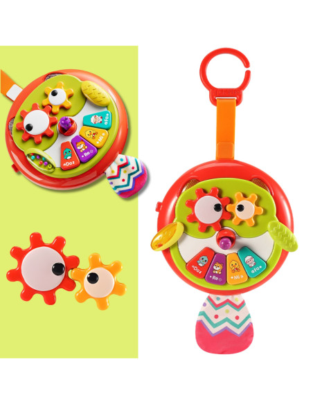 WOOPIE Interaktywna Zabawka Sowa Pianinko z Szeleszczącym Ogonem