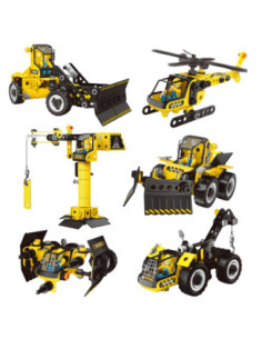 WOOPIE Zestaw Konstrukcyjny Pojazdy Budowlane 6w1 223 el. 2