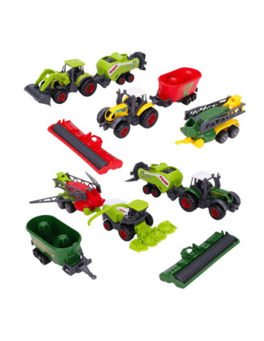 WOOPIE Zestaw Traktorów i Maszyn Rolniczych z Zwierzętami