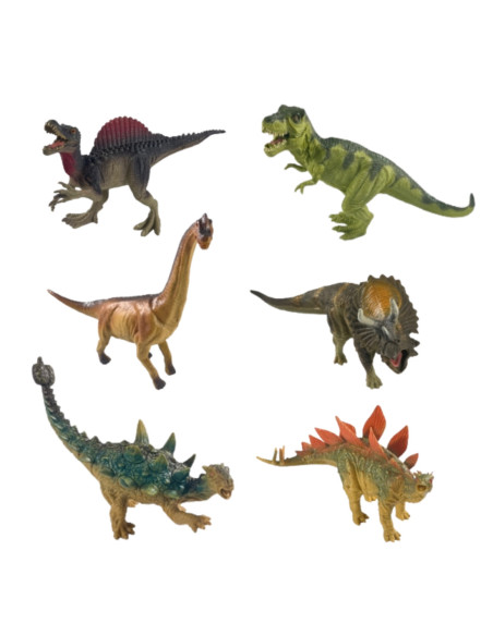 WOOPIE Zestaw Figurek Dinozaurów 6 Sztuk T-Rex