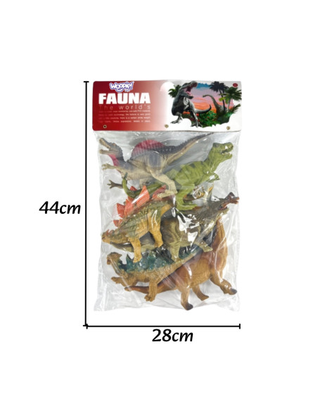 WOOPIE Zestaw Figurek Dinozaurów 6 Sztuk T-Rex