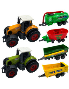 WOOPIE Zestaw Mini Farmera Traktory z Przyczepami 2