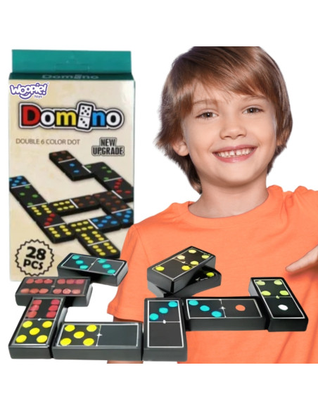WOOPIE Domino Gra Logiczna Rodzinna 28 Klocków