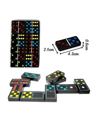 WOOPIE Domino Gra Logiczna Rodzinna 28 Klocków