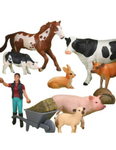 WOOPIE Figurki Zwierząt Szczęśliwa Farma 10el. 2