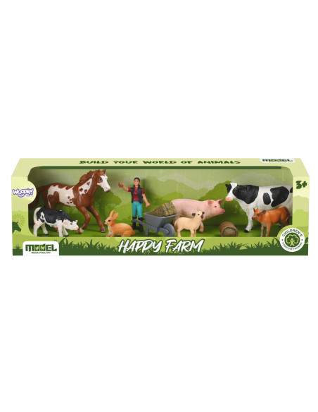 WOOPIE Figurki Zwierząt Szczęśliwa Farma 10el.