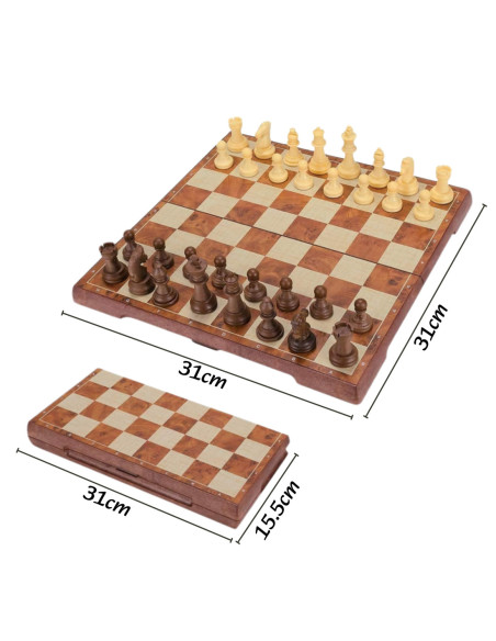 WOOPIE Szachy Warcaby Magnetyczne 2w1