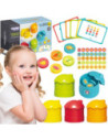 WOOPIE Gra Logiczna Edukacyjna Sorter Klasyfikacja Kolorów