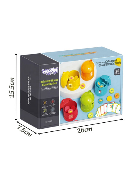 WOOPIE Gra Logiczna Edukacyjna Sorter Klasyfikacja Kolorów