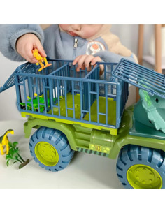 WOOPIE Ciężarówka Dinozaur Transporter Figurki 2