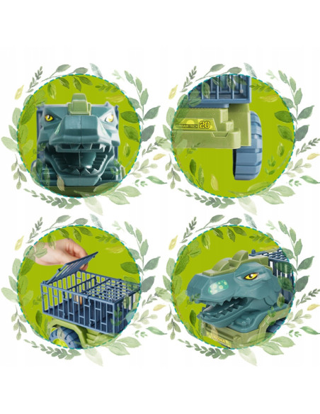 WOOPIE Ciężarówka Dinozaur Transporter Figurki