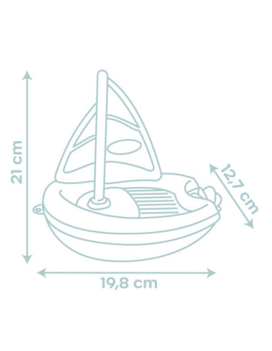 Smoby Little Żaglówka z Bioplastiku do Wody