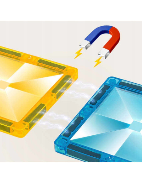 WOOPIE Klocki Magnetyczne 3D Zestaw Komisariat Policji 42el.