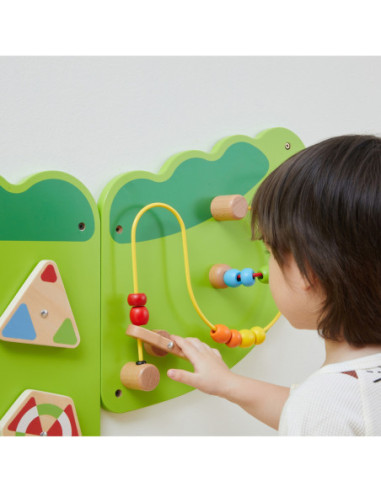 VIGA ablica Sensoryczna Manipulacyjna Krokodyl Certyfikat FSC Montessori