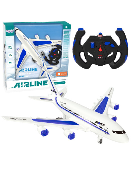 WOOPIE Niebieski Zdalnie Sterowany Samolot Pasażerski Airline