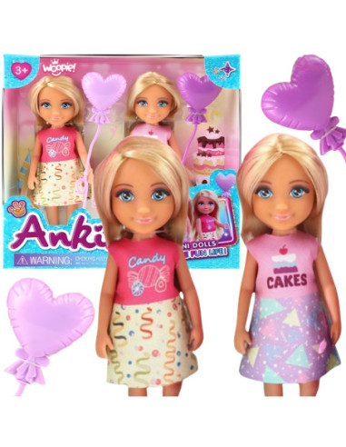 Woopie Zestaw Urodzinowy Dwóch Laleczek - Candy i Cakes