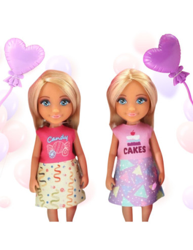 Woopie Zestaw Urodzinowy Dwóch Laleczek - Candy i Cakes