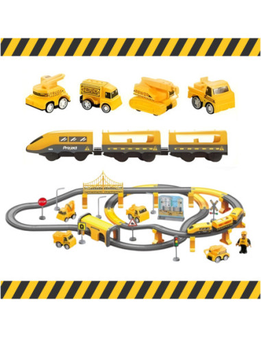 WOOPIE Kolejka Elektryczna Pendolino Zestaw 92el.