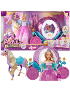 WOOPIE Lalka Księżniczka Lily i Magiczny Powóz Karoca Akcesoria