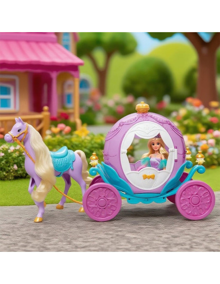 WOOPIE Lalka Księżniczka Lily i Magiczny Powóz Karoca Akcesoria