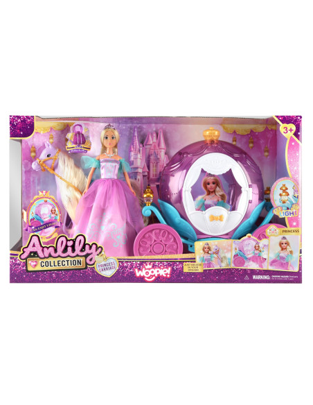 WOOPIE Lalka Księżniczka Lily i Magiczny Powóz Karoca Akcesoria