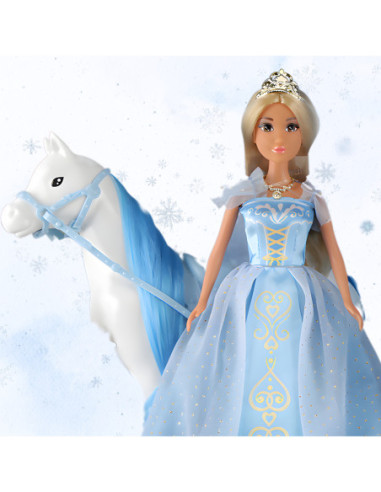 WOOPIE Lalka Lodowa Księżniczka Lily i Magiczny Powóz Karoca Akcesoria