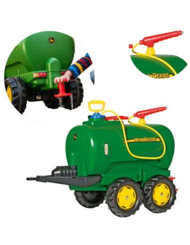 Rolly Toys rollyTanker John Deere cysterna dwuosiowa + pompka