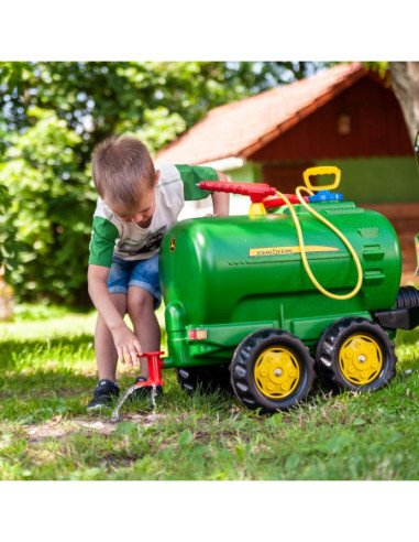 Rolly Toys rollyTanker John Deere cysterna dwuosiowa + pompka