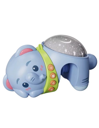 Elefant-Projektor mit Melodien und Nachtlampe Einschlafhilfe für Kinder Woopie