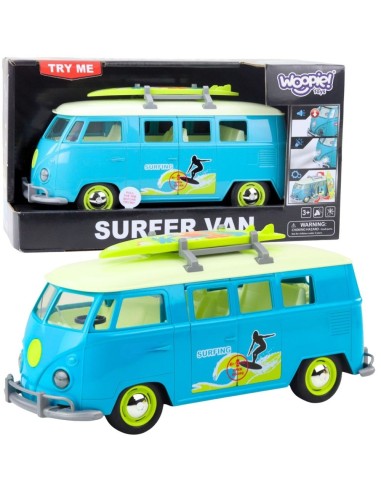 Classic Bus Surfing Van Red 1:14 TOY STAR – Light and Sound