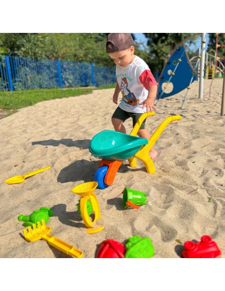 WOOPIE Garden Wheelbarrow Sand Set 10 pieces - outdoor fun