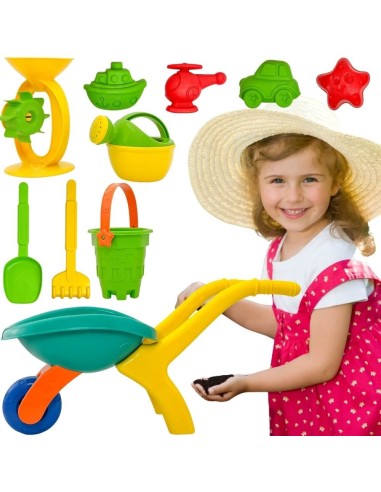 WOOPIE Garden Wheelbarrow Sand Set 10 pieces - outdoor fun