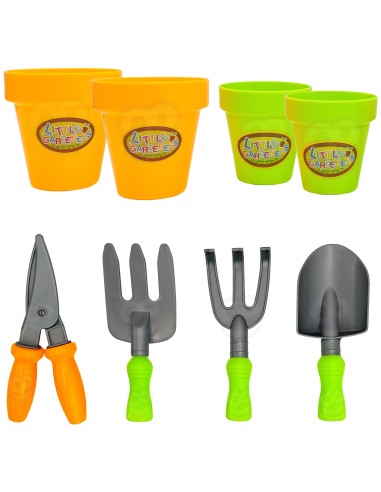 WOOPIE Gartenkarre-Set „Kleiner Gärtner“ – 13 Teile – Fun!