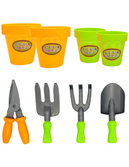 WOOPIE Gartenkarre-Set „Kleiner Gärtner“ – 13 Teile – Fun!
