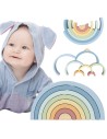 Wooden Pastel Rainbow -Tooky Toy - Montessori Educational Toy!